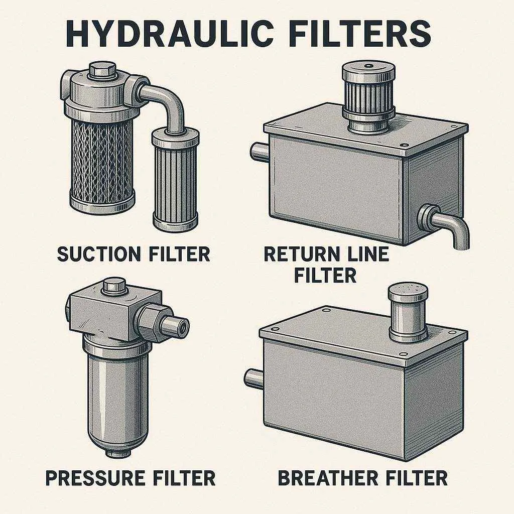 نقش فیلترها در سیستم هیدرولیک و انتخاب آنها